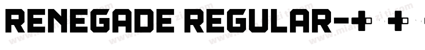 Renegade Regular字体转换